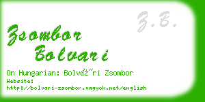 zsombor bolvari business card